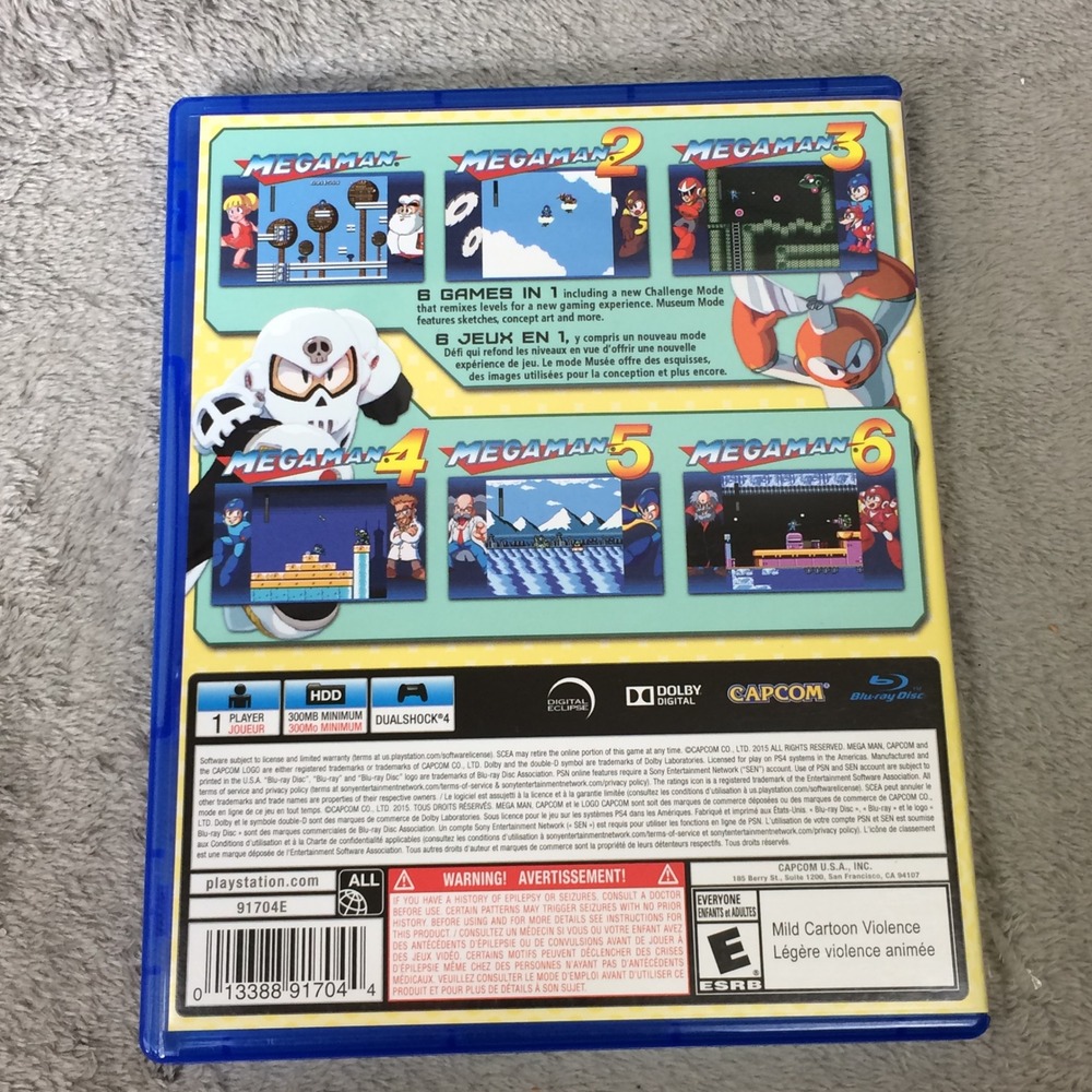 Mega Man Legacy Collection Sony PlayStation 4 PS4 Capcom 6-Game Bundle 2015 - Picture 2 of 5
